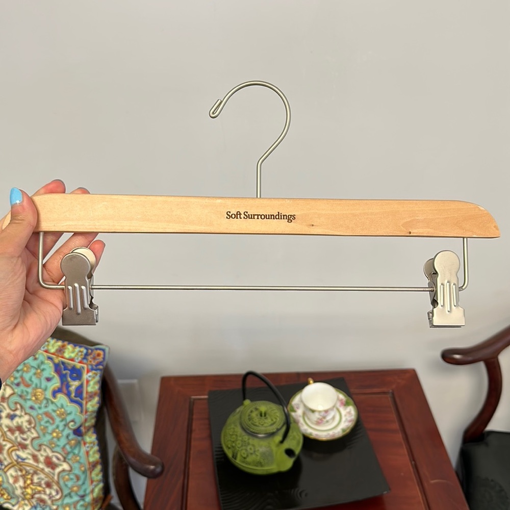 Soft Surroundings Hangers with clips (10 hangers total)